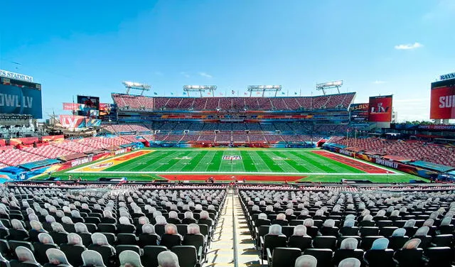 Estadio Raymond James, en Tampa Bay, sede del Super Bowl 2021. Foto: NFL/Twitter
