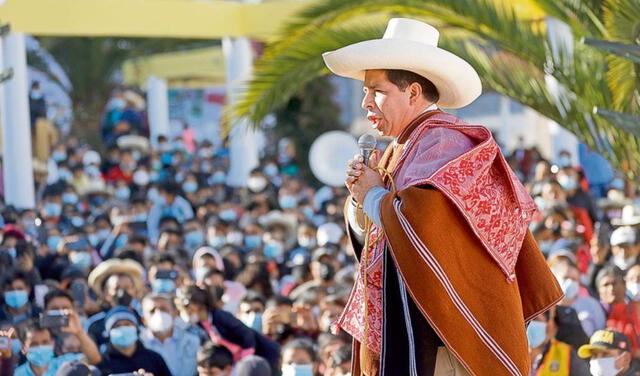 Castillo se convirtió en el candidato presidencial del partido político Perú Libre para las Elecciones generales de Perú del 2021. Foto: Presidencia