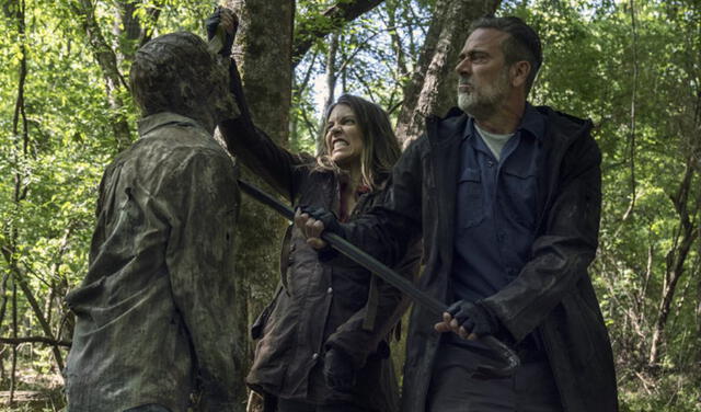 The Walking Dead: Maggie y Negan. Foto: AMC