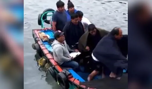 Pescadores fueron rescatados. Foto: captura Prensa Libre Ilo