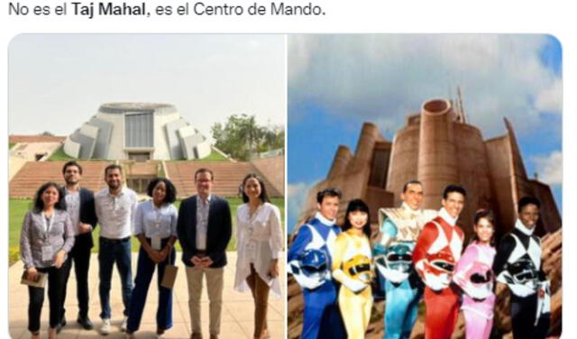 Congresistas peruanos visitan el Taj Mahal de la India y son blanco de ocurrentes memes. Foto: captura de Twitter