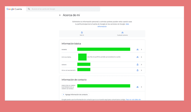 Google: ¿cómo modificar tu nombre, imagen e información pública?