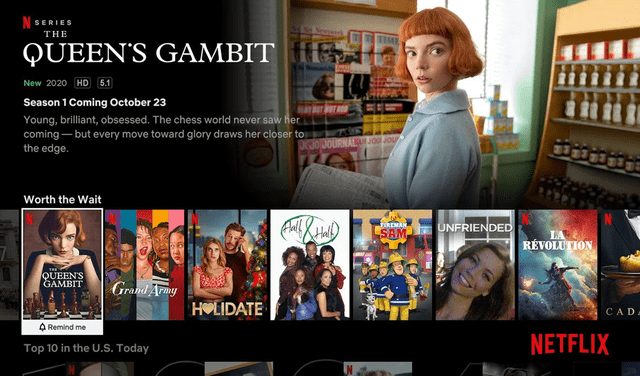 Nueva sección Worth the Wait (Bien valen la espera) de Netflix. Foto: Netflix