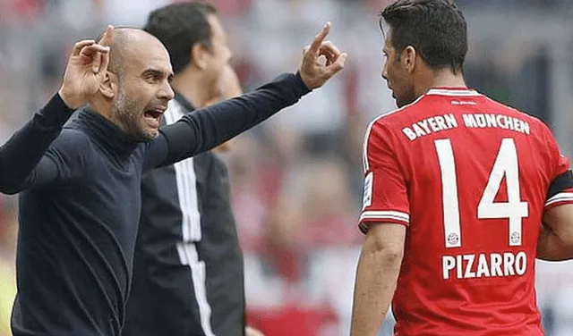 Claudio Pizarro fue dirigido por Pep Guardiola en su etapa en el Bayern Múnich.