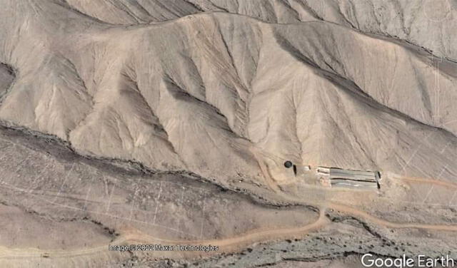 Geoglifos de Yanacoto sonn invadidos. Foto: Google earth