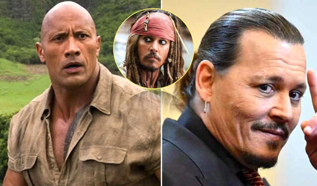 Johnny Depp, Dwayne Johnson, Piratas del Caribe, Jack Sparrow