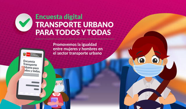 Encuesta de Transporte Urbano para todos y todas. Foto: MTC