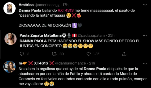 Danna Paola recibió el cariño de sus seguidores por redes sociales