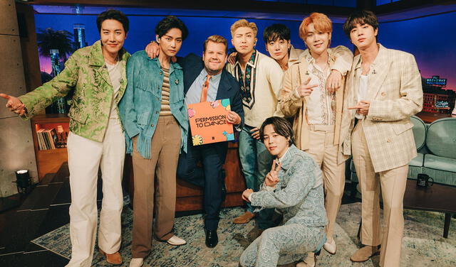 BTS se presentó en el programa The late late show with James Corden. Foto: Instagram / BTS official