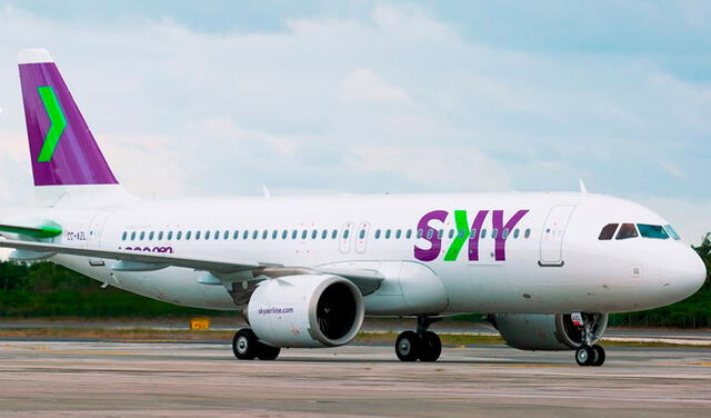 Sky Airline es una de las aerolíneas que opera viajes nacionales en el Perú. Foto: Sky / Facebook