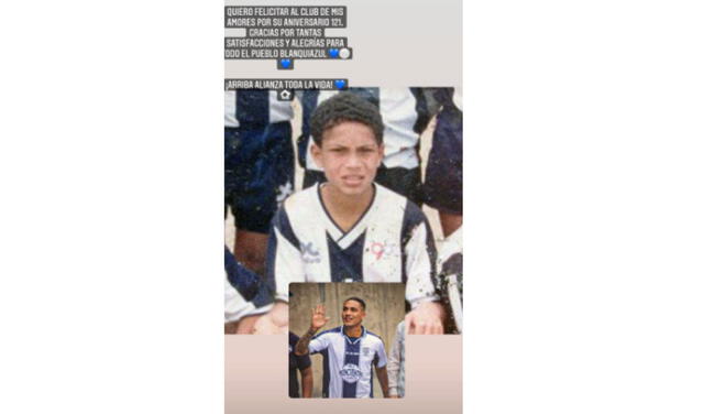 Paolo Guerrero realizó una publicación por el aniversario de Alianza Lima. Foto: captura Instagram