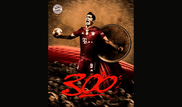 Lewandowski: Superó los 300 goles con el Bayern Múnich en la victoria ante el Hertha Berlin