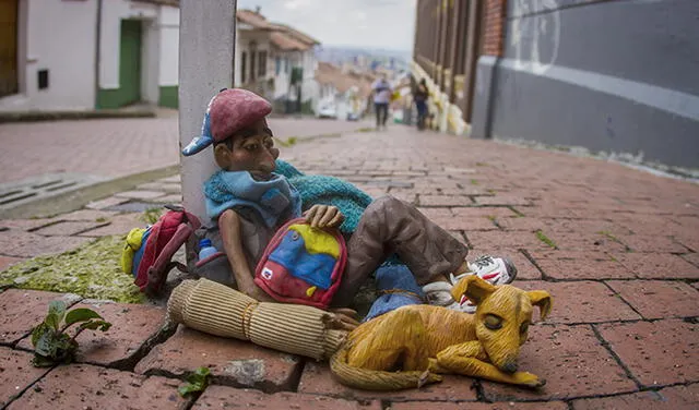 El artista plástico colombiano Edgar Álvarez busca visibilizar la situación de vulnerabilidad de miles de migrantes venezolanos en el continente. Foto: Edgar Álvarez.