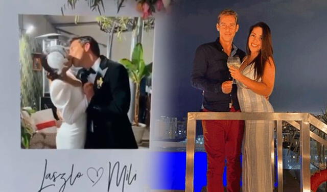 Laszlo Kovacs y Mili Asalde se casaron en una ceremonia con pocos invitados y la pasaron de maravilla.