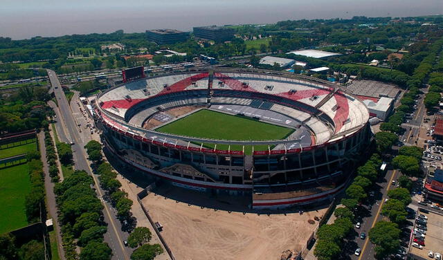 El Estadio Monumental de buenos Aires fue recientemente remodelado. Foto: La Nación