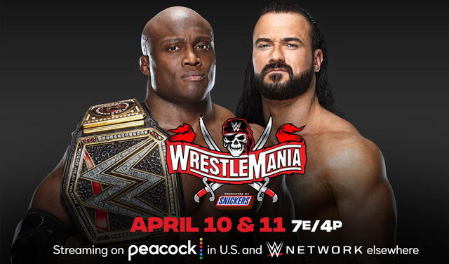 Bobby Lashley y Drew McIntyre se medirán en WWE WrestleMania 37