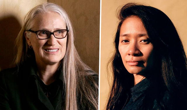 Jane Campion y Chloe Zhao, dos mujeres han ganado premio a la mejor dirección de forma consecutiva en la historia de los Globos de Oro. Foto: Composición / La República.