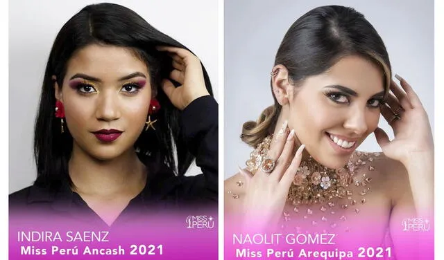 Miss Perú Ancash y Miss Perú Arequipa. Foto: Miss Perú / Facebook