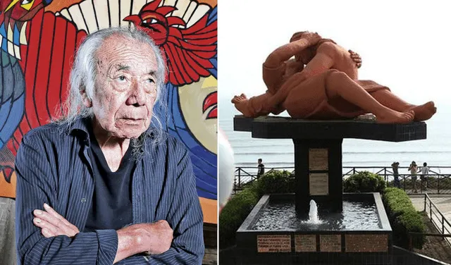 Víctor Delfín es el autor de la escultura "El beso" que se encuentra en el Parque del Amor