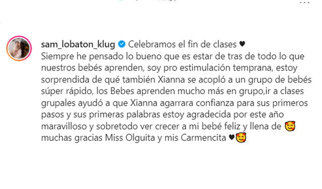 Instagram Samahara Lobatón