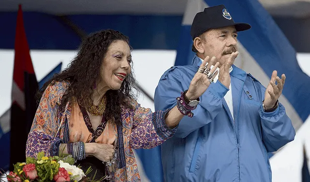 Daniel Ortega y Rosario Murillo. Nicaragua