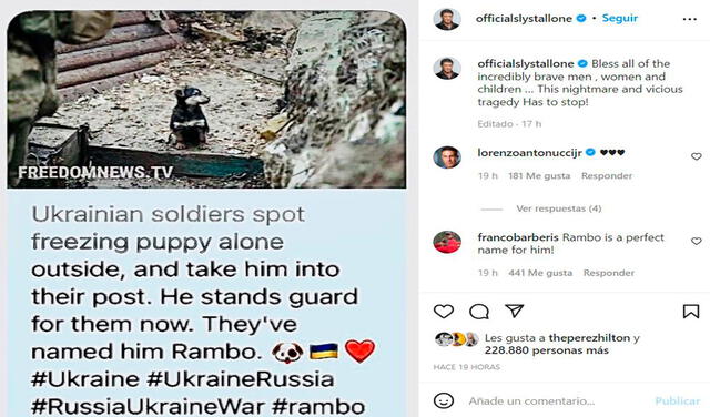 YouTube viral: soldados ucranianos adoptan a un pequeño perro que los cuida durante el conflicto
