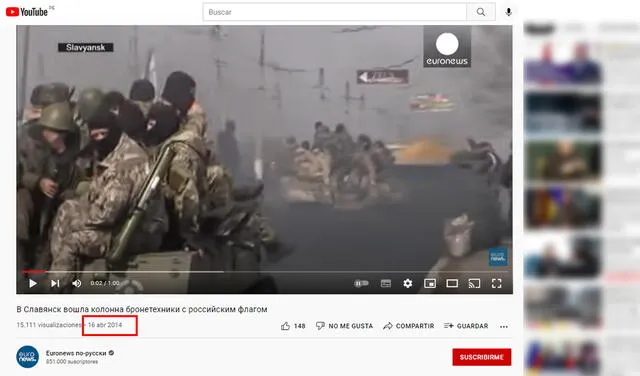 Video original. Foto: composición- captura en Youtube / Euronews.