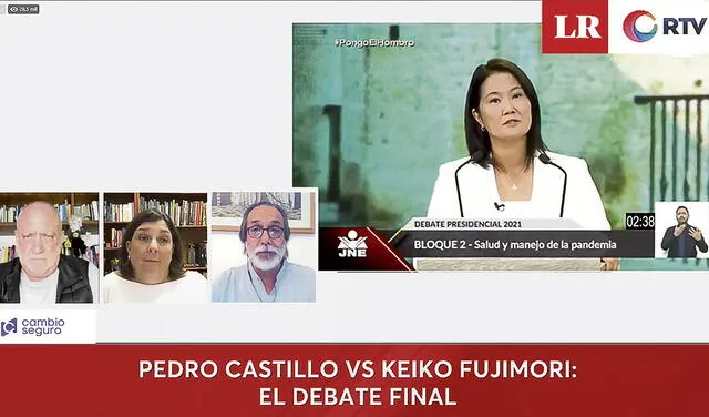 Cobertura. RTV, el canal digital de La República, ofreció información y análisis del debate. Foto: difusión