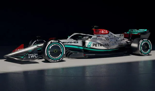 Así luce el nuevo W13 de Mercedes. Foto: Twitter Mercedes F1.