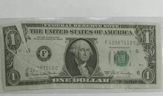 Billete de un dólar de 1969 que ahora vale US$ 200