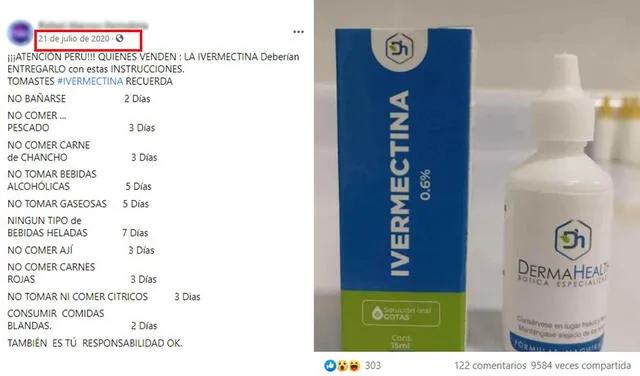 Viral desde julio de 2020. Foto: captura en Facebook.