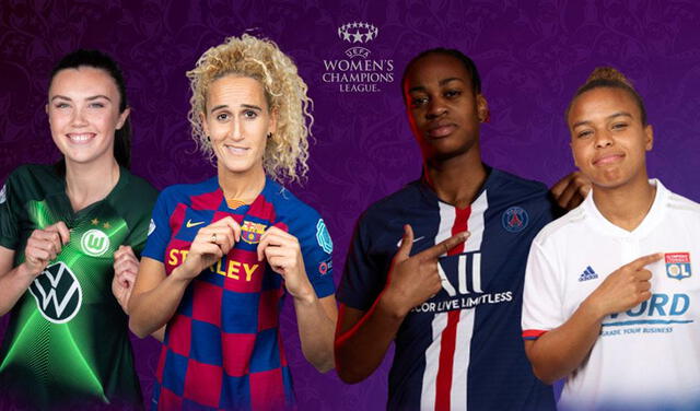 Champions League Femenina: Barcelona, PSG, Lyon y Wolfsburgo jugarán las semifinales del torneo femenino