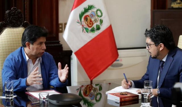 Pedro Castillo sostuvo la mencionada reunión desde las 8.30 a. m. de este jueves 19. Foto: Presidencia