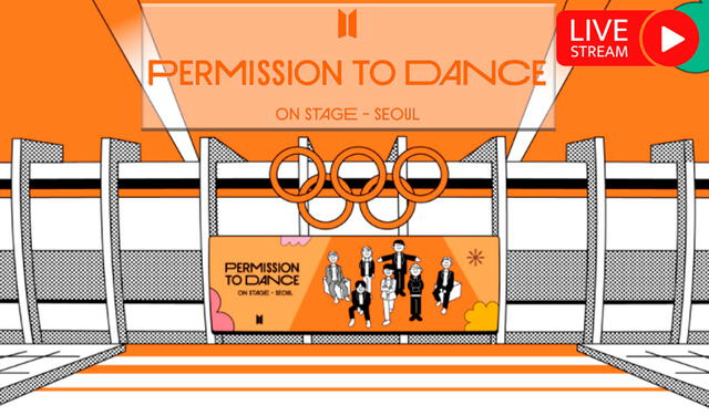 Ver en vivo Permission to dance on stage de BTS. Revisa aquí toda la guia del concierto en Seúl. Foto: composición LR / HYBE