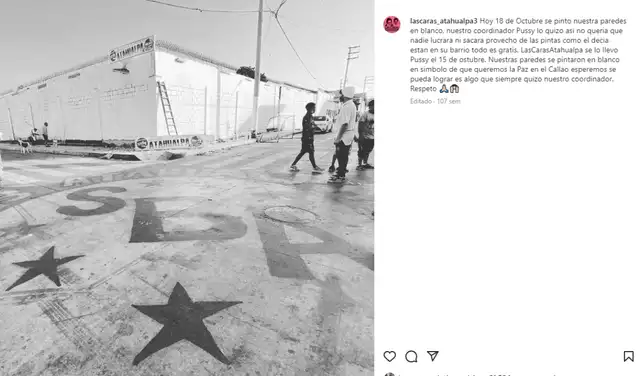 En octubre de 2020, se pintó de blanco las paredes donde figuraban los rostros de diferentes artistas