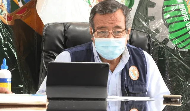 Luis Hidalgo, gobernador regional de Madre de Dios.