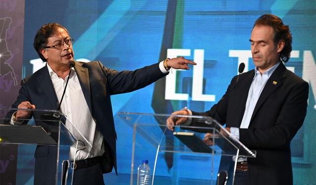 Gustavo Petro y Federico Gutiérrez serían los mejor posicionados para ir a una segunda vuelta, según Invamer y Mosqueteros. Foto: AFP