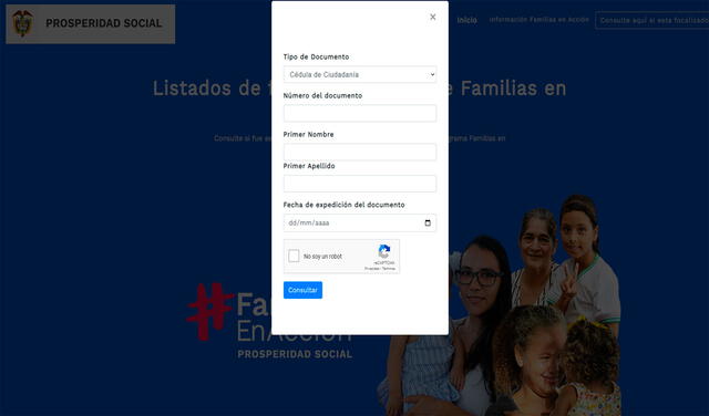 Familias en Acción consulta