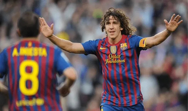 Carles Puyol jugó toda su carrera en el FC Barcelona. Foto: AFP