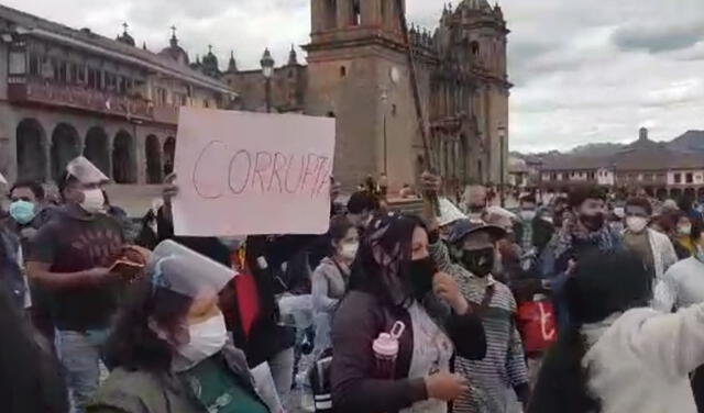 Cusco: protestas tras la llegada de Keiko Fujimori y su caravana