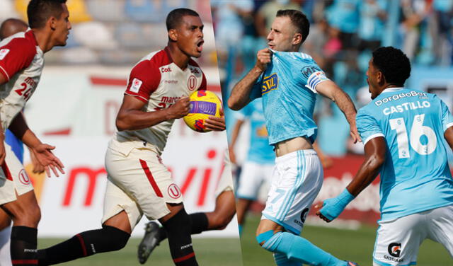 Universitario vs. Sporting Cristal: ambas escuadras se mantienen en la lucha por el apertura. Foto: composición GLR/EFE