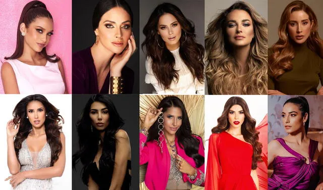 Miss Universo 2021. Representantes latinas. Foto: composición Instagram