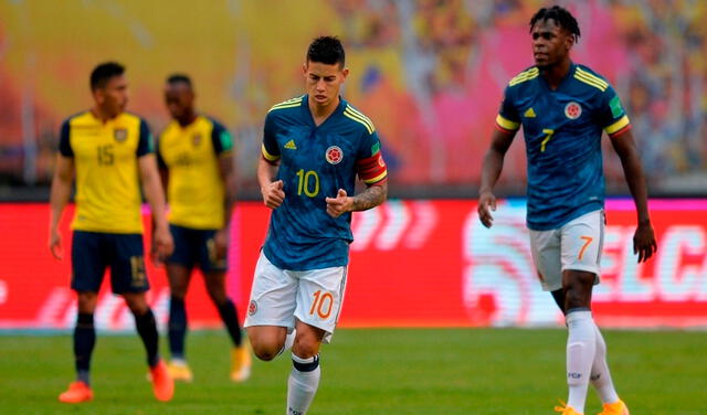 Colombia fue goleada 6-1 por Ecuador en la última fecha de Eliminatorias. Foto: EFE