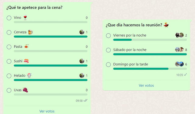 Puedes marcar una o varias respuestas. Foto: WhatsApp