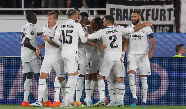 Real Madrid gana a Frankfurt y se está quedando con la Supercopa de Europa. Foto: EFE
