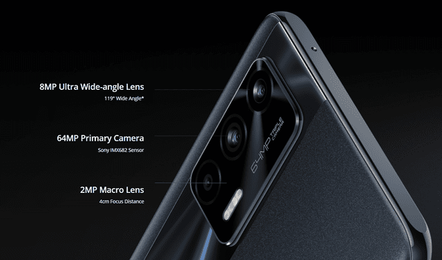 El nuevo Realme X7 Max 5G dispone de triple cámara trasera. Foto: Realme