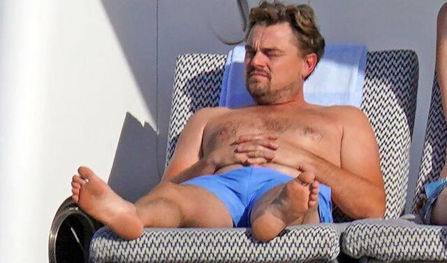 Leonardo DiCaprio a bordo del polémico yate valorizado en 150 millones de dólares.