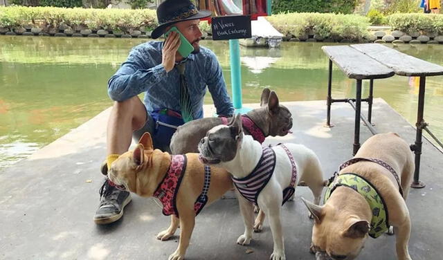 Ryan Fischer, cuidador profesional de los perros de Lady Gaga.