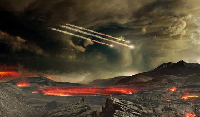 Estudios indican que los planetas del sistema solar interior fueron bombardeados por asteroides durante sus primeros millones de años. Imagen: Nature