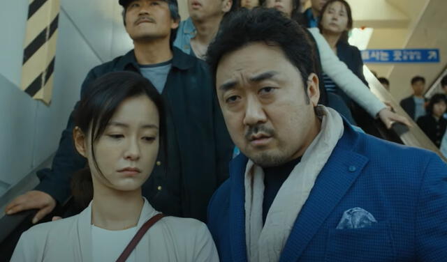 Don Lee (Ma Dong-seok) en Train to Busan (Estación Zombie). Foto: captura de Youtube